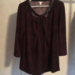 Burgundy blouse